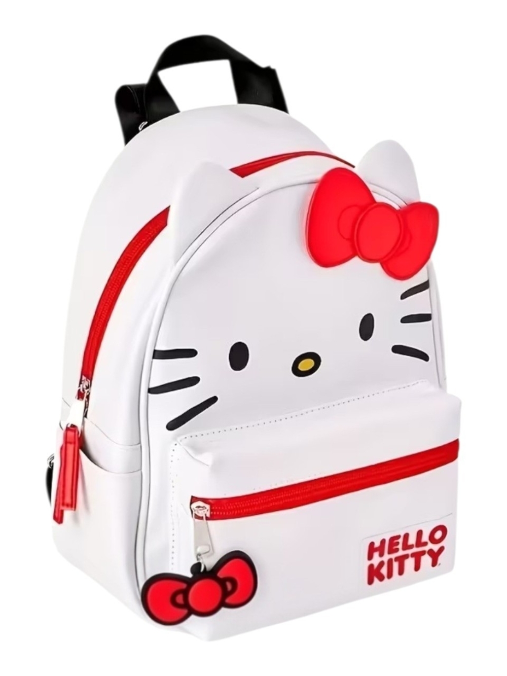 Hello Kitty White and Red Mini Kids Backpack with Bow Accent